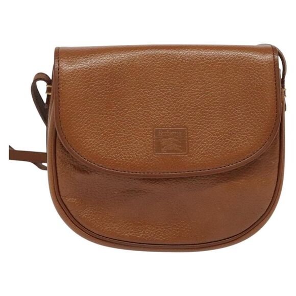 Burberry Nova Check Brown,Gold Leather Shoulder Bag (Pre-Owned) - Picture 1 of 16